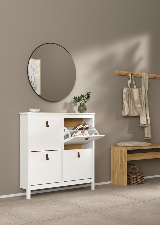 TVILUM Madrid Skosk�p med 4 g�ngj&auml;rnsd&ouml;rrar - Parcel