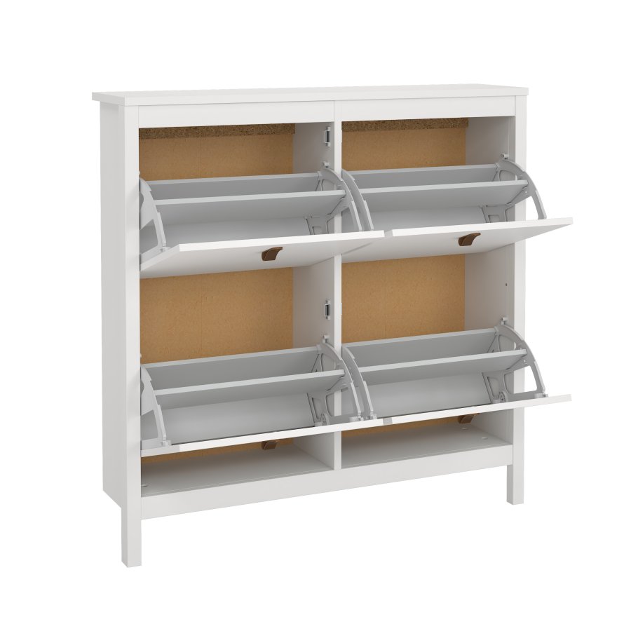 TVILUM Madrid Skosk�p med 4 g�ngj&auml;rnsd&ouml;rrar - Parcel