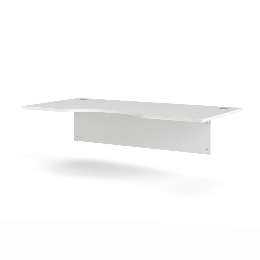 TVILUM Prima skrivebordsplate med moderne panel - Parcel