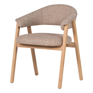 WOOOD Tunar Matstol Med Armst&ouml;d Tr&auml; Naturf&auml;rgad [Fsc]