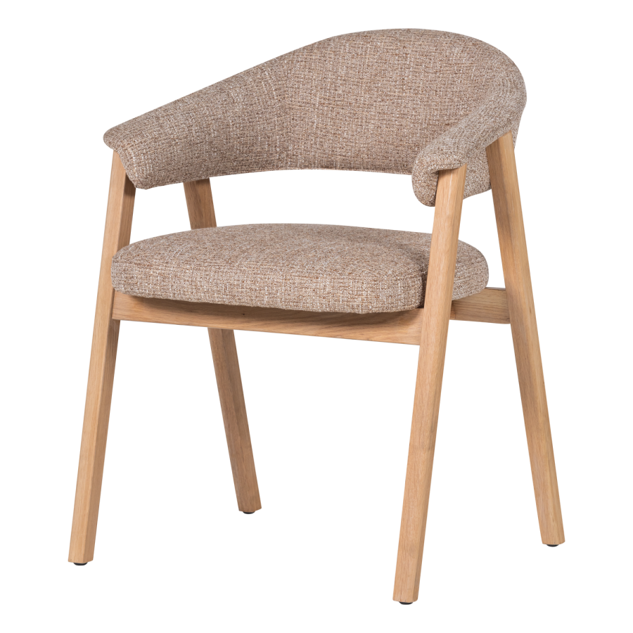 WOOOD Tunar Matstol Med Armst&ouml;d Tr&auml; Naturf&auml;rgad [Fsc]