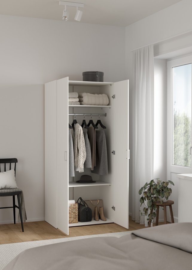 TVILUM Space Garderob med 2 d&ouml;rrar - Paket