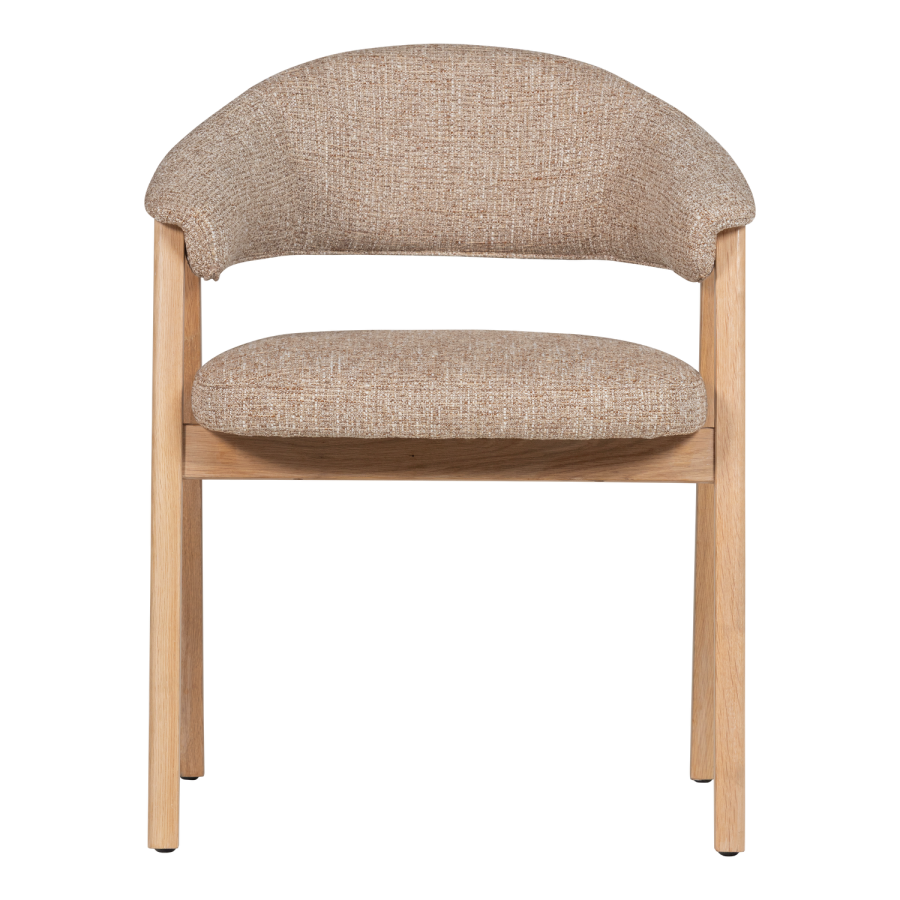 WOOOD Tunar Matstol Med Armst&ouml;d Tr&auml; Naturf&auml;rgad [Fsc]