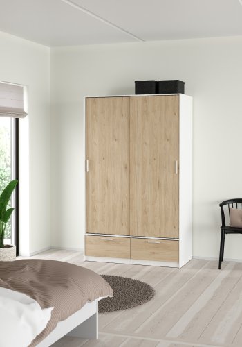 TVILUM Line Garderobe med 2 d�rer + 2 skuffer - Pakke