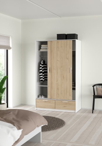 TVILUM Line Garderobe med 2 d�rer + 2 skuffer - Pakke