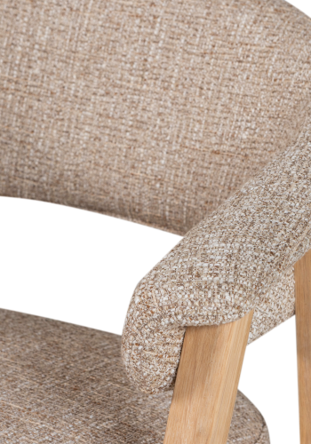 WOOOD Tunar Matstol Med Armst&ouml;d Tr&auml; Naturf&auml;rgad [Fsc]