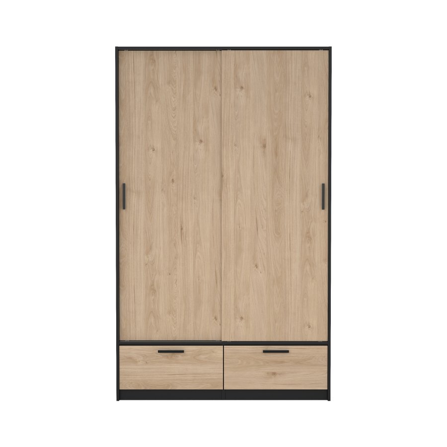 TVILUM Line Garderob med 2 d&ouml;rrar + 2 l�dor - Paket