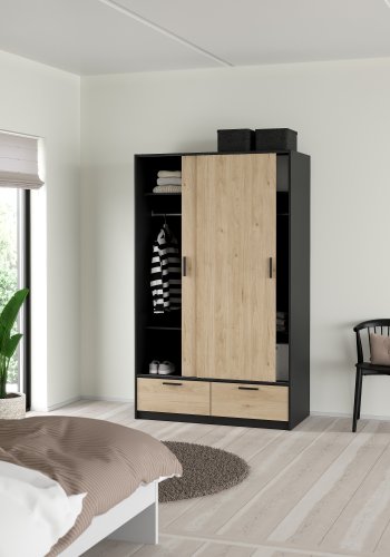 TVILUM Line Garderobe med 2 d�rer + 2 skuffer - Pakke