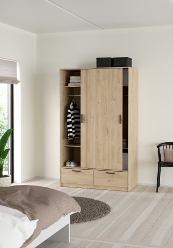 TVILUM Line Garderobe med 2 d�rer + 2 skuffer - Pakke