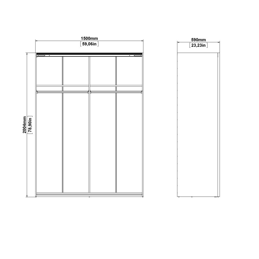 TVILUM Firenze Skab 150 x 200