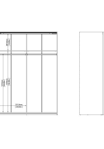 TVILUM Firenze Skab 150 x 200