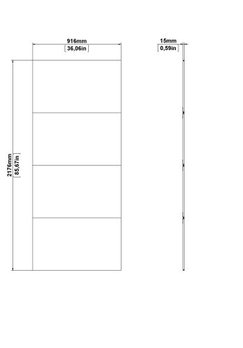 TVILUM Firenze skjutd&ouml;rr f&ouml;r garderob 182 x 220 - Paket