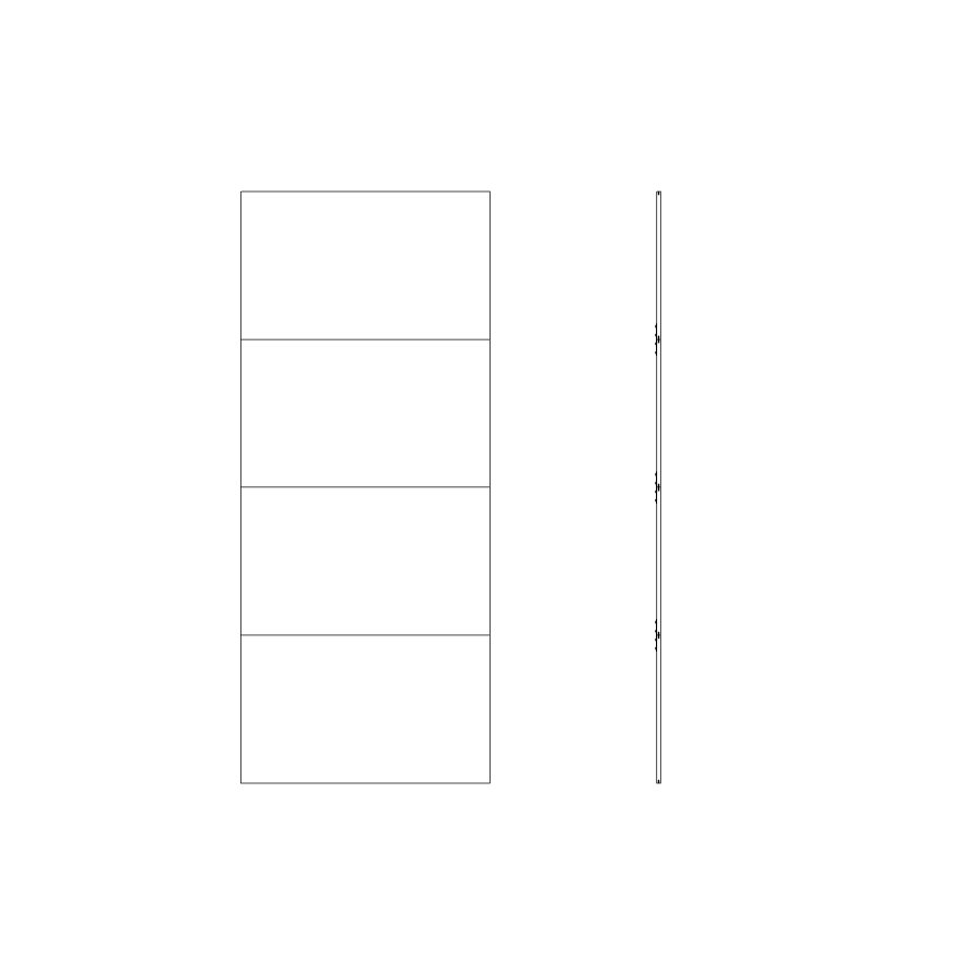 TVILUM Firenze skjutd&ouml;rr f&ouml;r garderob 182 x 220 - Paket