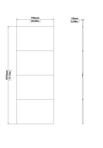 TVILUM Firenze skjutd&ouml;rr f&ouml;r 150 x 200 garderob - Paket