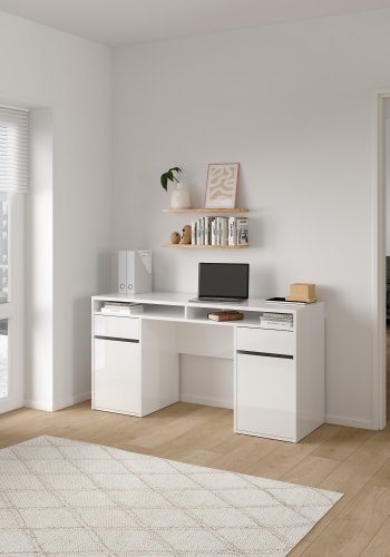 TVILUM Function Plus skrivbord 2 d�rrar + 2 l�dor - Parcel