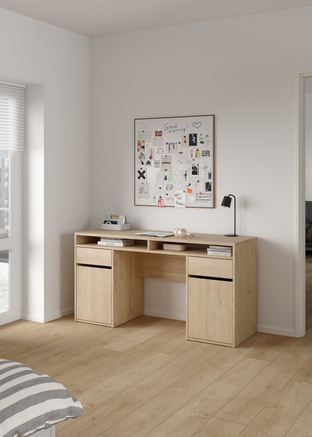 TVILUM Function Plus skrivbord 2 d&ouml;rrar + 2 l�dor - Parcel