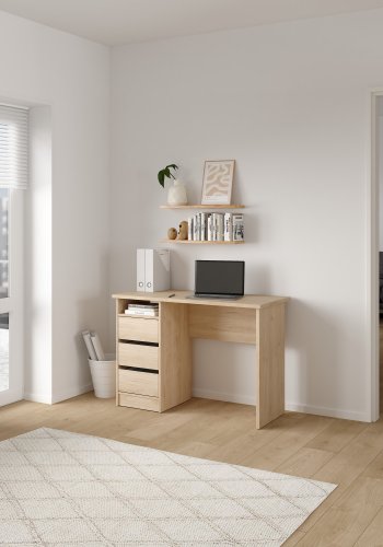 TVILUM Function Plus skrivebord med 3 skuffer - Parcel