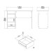 TVILUM Function Plus skrivbord med 3 l�dor - Parcel