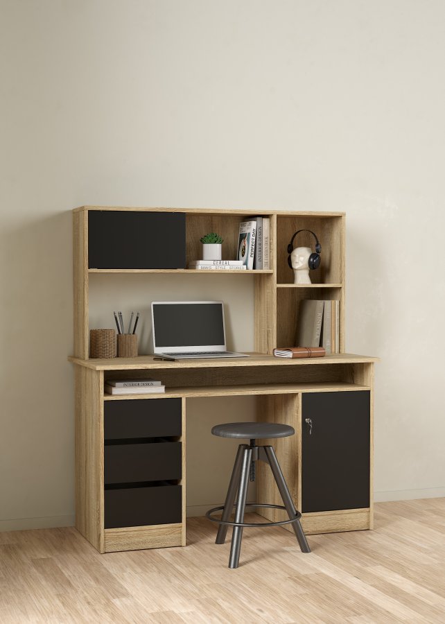 TVILUM Function Plus skrivbord 1 d&ouml;rr + 3 l�dor - Paket