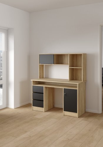 TVILUM Function Plus skrivebord 1 d�r + 3 skuffer - Pakke