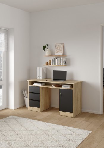 TVILUM Function Plus skrivebord 1 d�r + 3 skuffer - Pakke