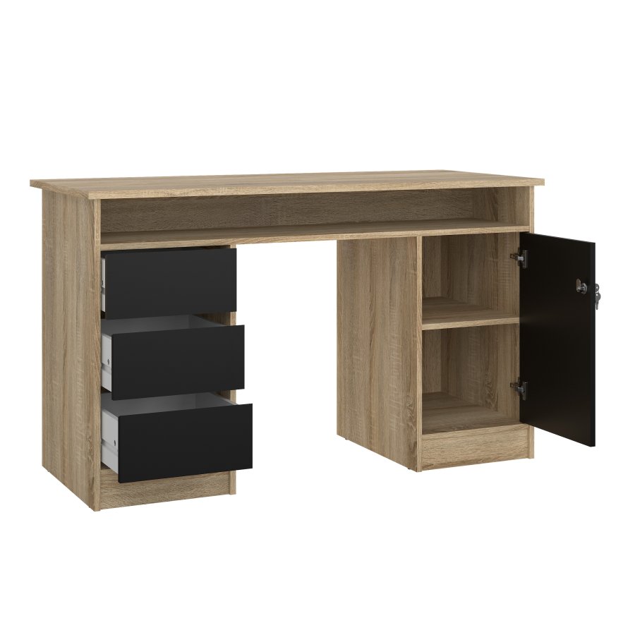 TVILUM Function Plus skrivbord 1 d&ouml;rr + 3 l�dor - Paket