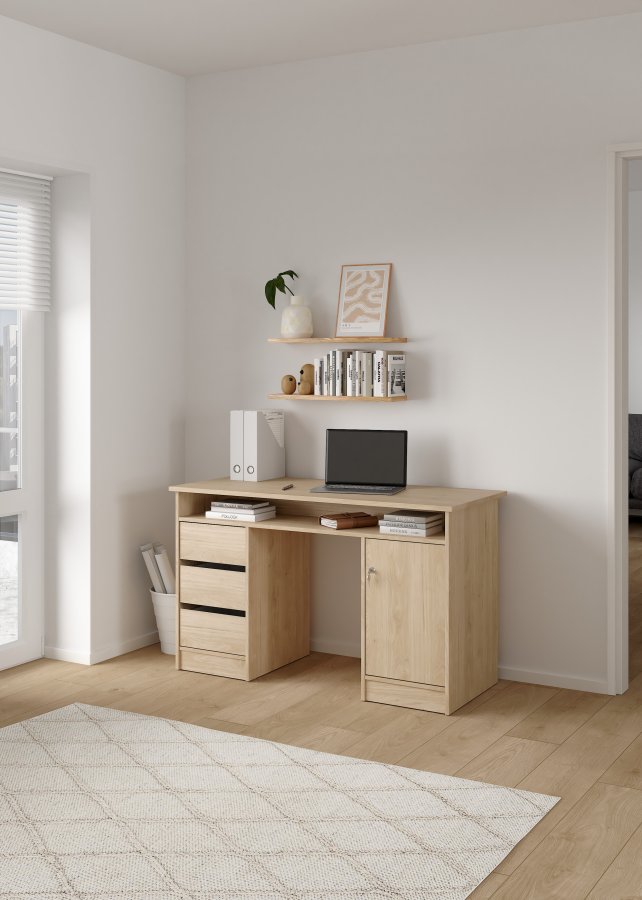 TVILUM Function Plus skrivbord 1 d&ouml;rr + 3 l�dor - Paket