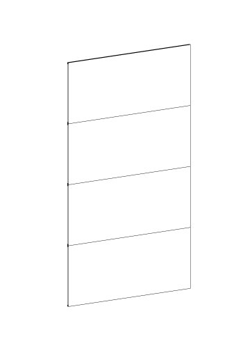 TVILUM Firenze 1 Skjutd&ouml;rr 242 cm - Paket