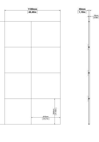 TVILUM Firenze skjutd&ouml;rr f&ouml;r 122 cm garderob - Paket