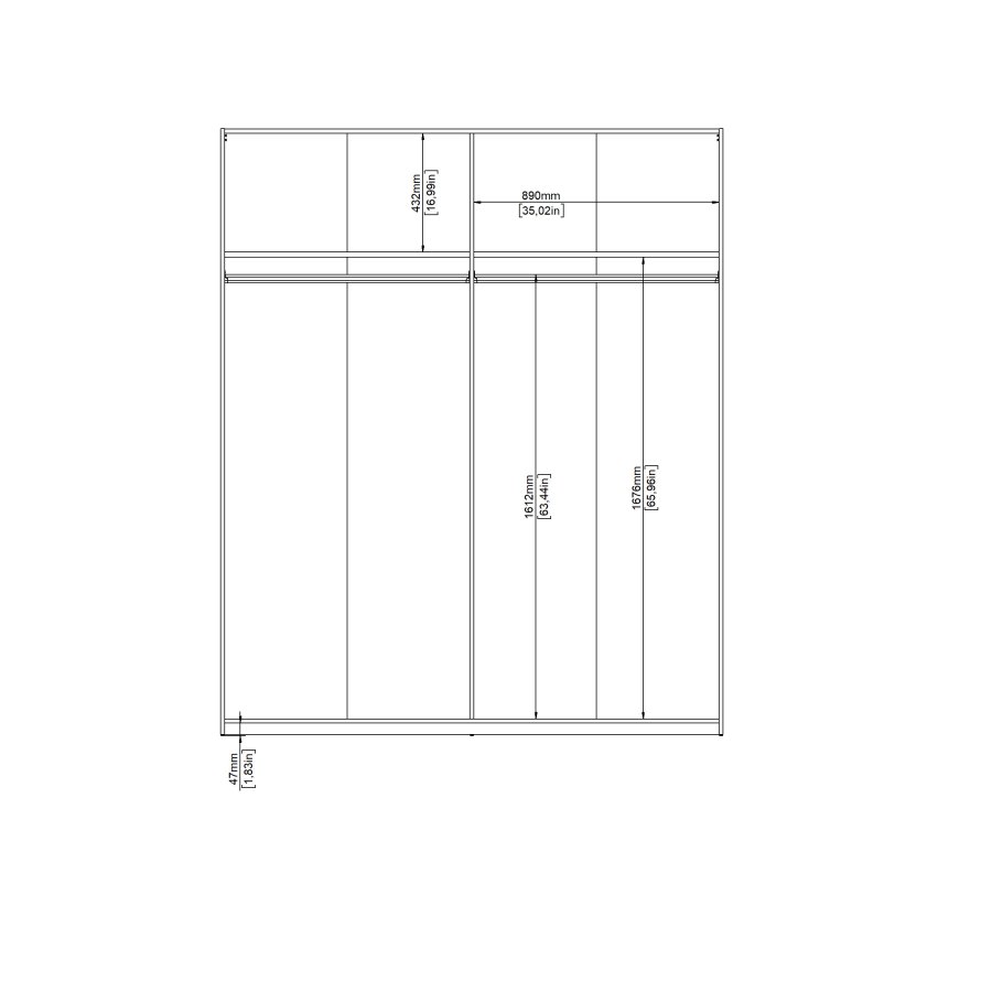 TVILUM Firenze Sk�p 220 x 182 cm - Paket