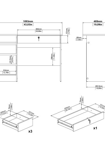 TVILUM Function Plus Desk - Paket