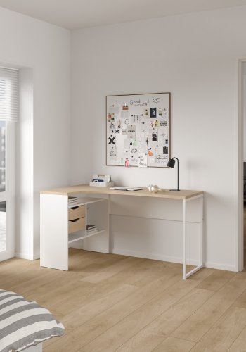 TVILUM Function Plus skrivebord med 2 skuffer - Parcel