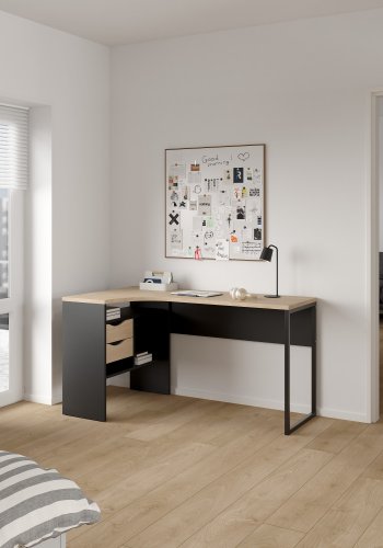 TVILUM Function Plus skrivebord med 2 skuffer - Parcel