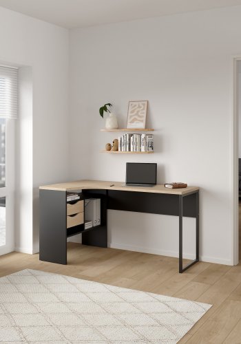 TVILUM Function Plus skrivebord med 2 skuffer - Parcel