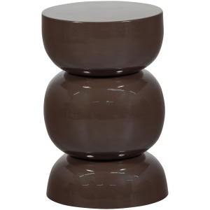 WOOOD Breno sidebord metall m�rkebrunt