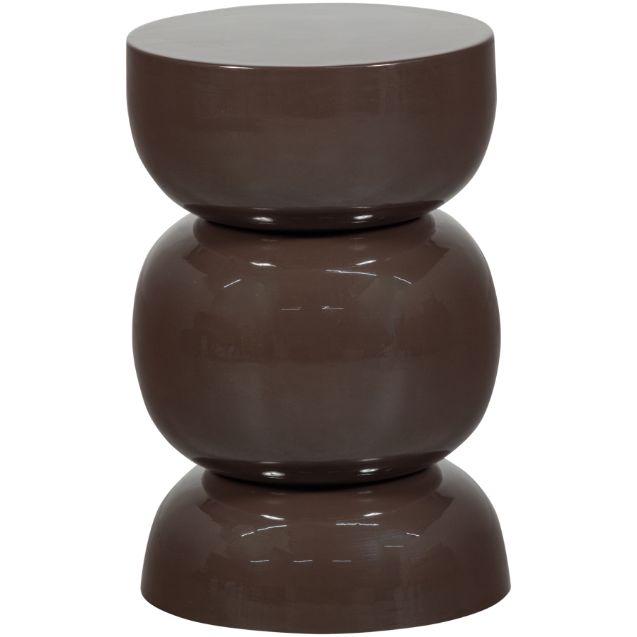 WOOOD Breno sidebord metall m�rkebrunt