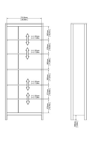 TVILUM Madrid Bokhylle - Pakke