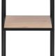 ACT NORDIC Seaford reol, m. 2 hylder - natur vild eg papir og sort metal(H:82,5cm x35cm x 37cm)