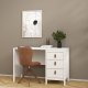 TVILUM Madrid Skrivbord 3 l�dor - Paket