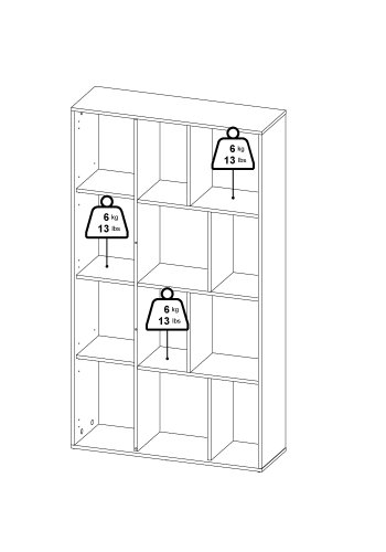 TVILUM Maze bokhylle med 1 d�r - Parcel