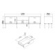 TVILUM Media TV-m�bel med 2 l�ger + 1 skuffe - Parcel