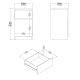TVILUM Naia Nattbord 1 d�r + 1 skuff - Pakke