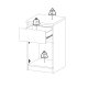 TVILUM Naia Nattbord 1 d�r + 1 skuff - Pakke
