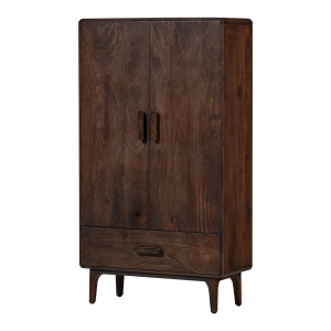 TRE Liya 2-d�rs skap Mangotre M�rk brun