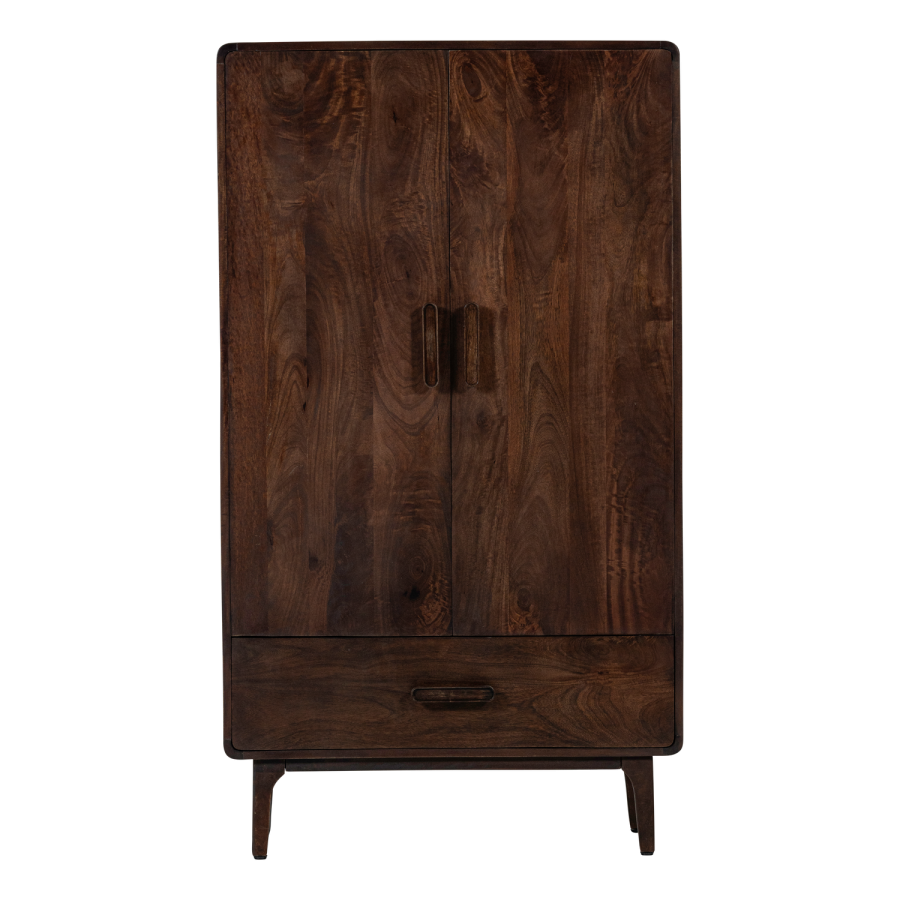 TRE Liya 2-d�rs skap Mangotre M�rk brun