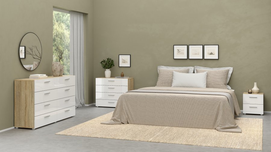 TVILUM Pepe dobbel kommode med 8 skuffer