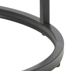 ACT NORDIC Seaford hjrnebord, rund - natur vild eg papir og sort metal (40)