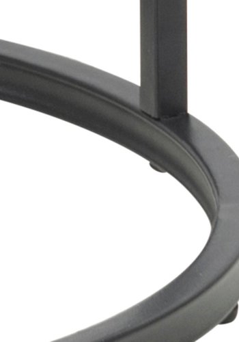 ACT NORDIC Seaford hrnbord, runt - naturligt vild ekpapper och svart metall (40)