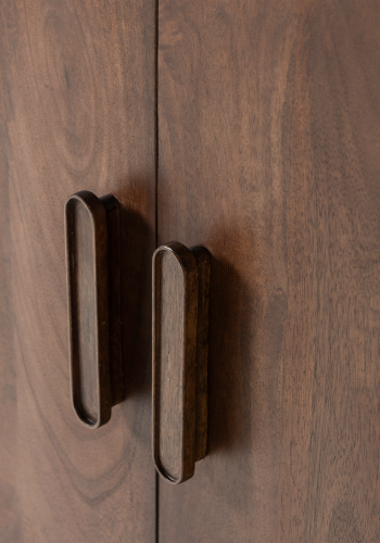 TRE Liya 2-d�rs skap Mangotre M�rk brun