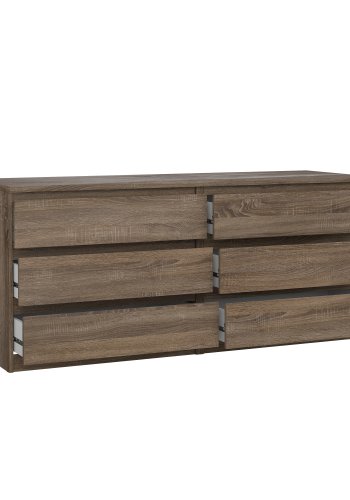 TVILUM Naia dobbel kommode med 6 skuffer